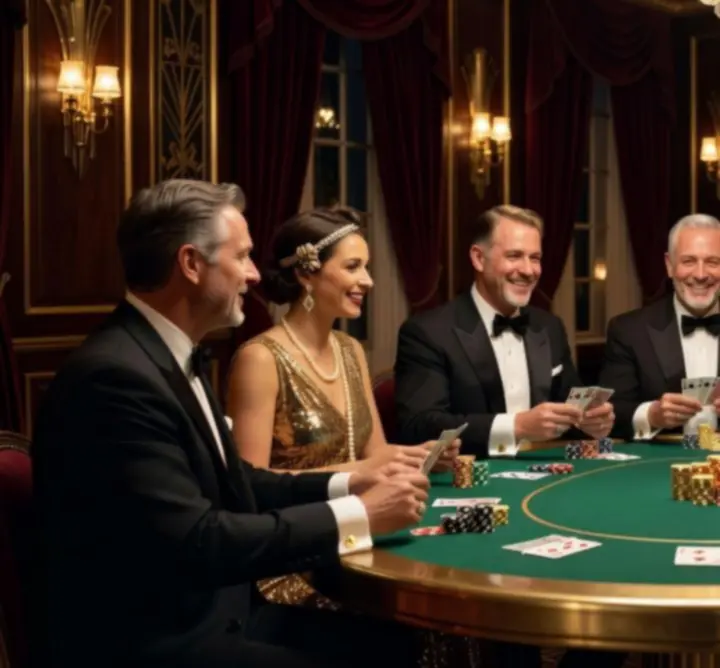 Gatsby stílusú tematikus céges póker est